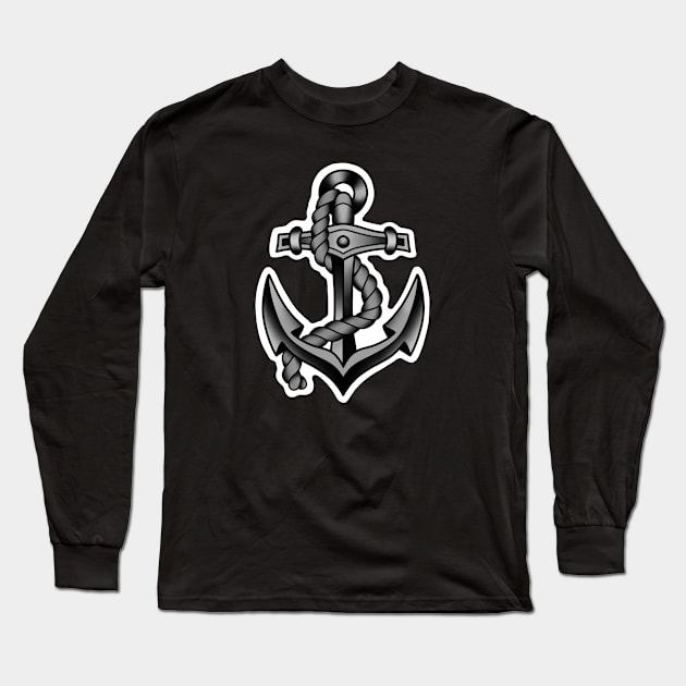 Anchor Long Sleeve T-Shirt by The Local Sticker Shop